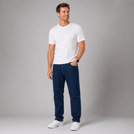 Jeans Regular Fit Straight Leg Classic Denim Blue-Quality Brands Outlet-