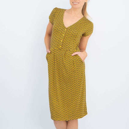 Boden Alberta Tuscan Sun Short Sleeve Jersey Dresses-Quality Brands Outlet-