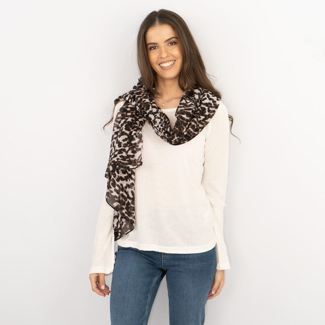Next Lace Trim Long Sleeve Top with Scarf-Quality Brands Outlet-