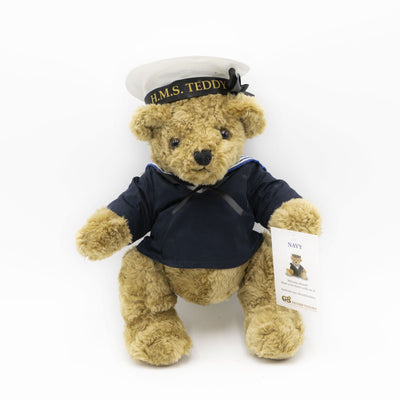 The Great British Teddy Bear Company Navy Military Collectable Soft Toy Gift - Quality Brands Outlet