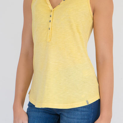 White Stuff Vest Sleeveless Button Up Cotton Jersey Cami Top-Quality Brands Outlet-