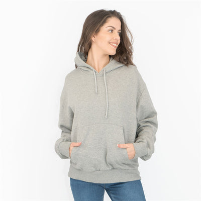 Carhartt Women's Hoodie Grey Casual Comfort Relaxed Fit Cotton Hooded Sweat Tops - Quality Brands Outlet - Black Friday Sale