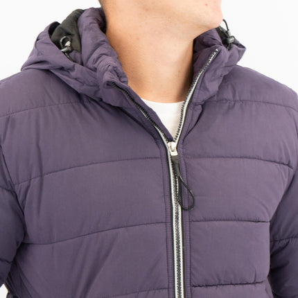 GANT Mens Jacket Coat Active Cloud Padded Purple - Quality Brands Outlet