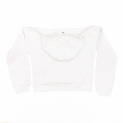 Lyle & Scott Girls Sweat Long Sleeve White Hoodie with Front Pocket - Quality Brands Outlet