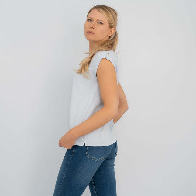 White Stuff Womens Sunshine Sleeveless Jersey Tops-Quality Brands Outlet-