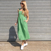 M&S Linen Blend Sleeveless Midi Dress