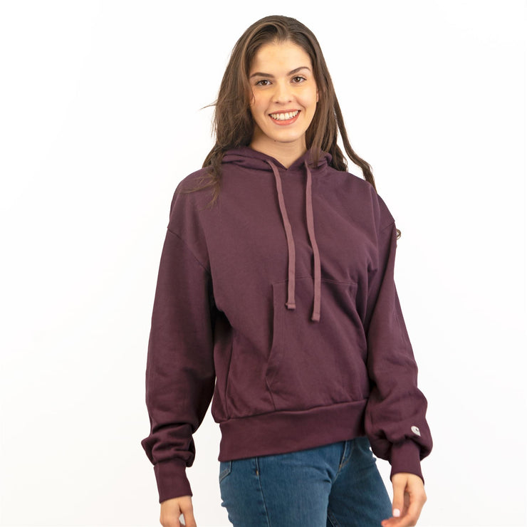 Carhartt Womens Hoodie Purple Casual Comfort Relaxed Fit Cotton Hooded Sweat Tops - Quality Brands Outlet - Black Friday Sale