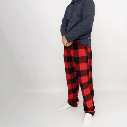 Old Navy Mens Red Plaid Tartan PJ Pants Pyjama Bottoms-Quality Brands Outlet-
