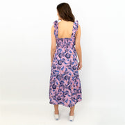 J.CREW Women Pink Floral Sleeveless Strap Summer Long Midi Dress - Quality Brands Outlet