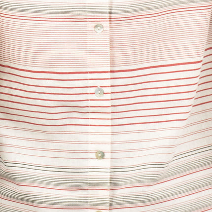 Red Striped Womens Sleeveless V-Neck Lightweight Tops-Quality Brands Outlet-