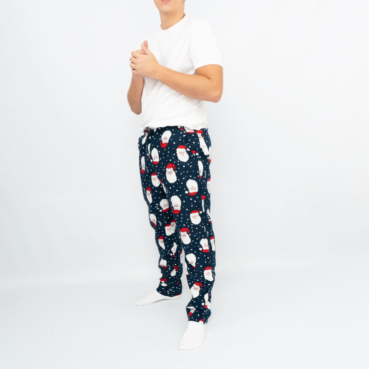 Old Navy Mens Santa Christmas Navy Pyjama Bottoms