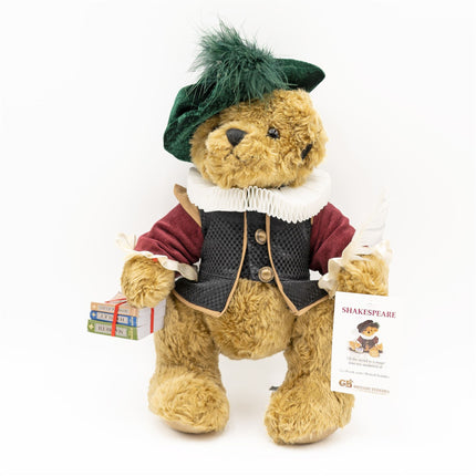 The Great British Teddy Bear Company Shakespeare Soft Plush Toy Collectable - Quality Brands Outlet