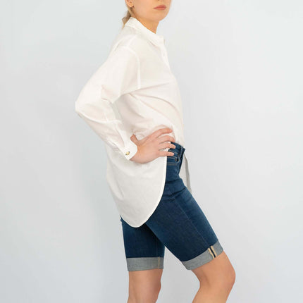 Next Longline Long Sleeve Loose Relaxed Fit Cotton Shirts-Quality Brands Outlet-