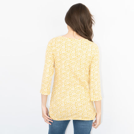 Seasalt Sowing Stamped Flower Honeysuckle Floral Summer Jersey Tops-Quality Brands Outlet-