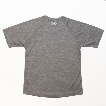 Under Armour Mens HeatGear Dark Grey Marl Crew Neck Short Sleeve Training Gym Tops