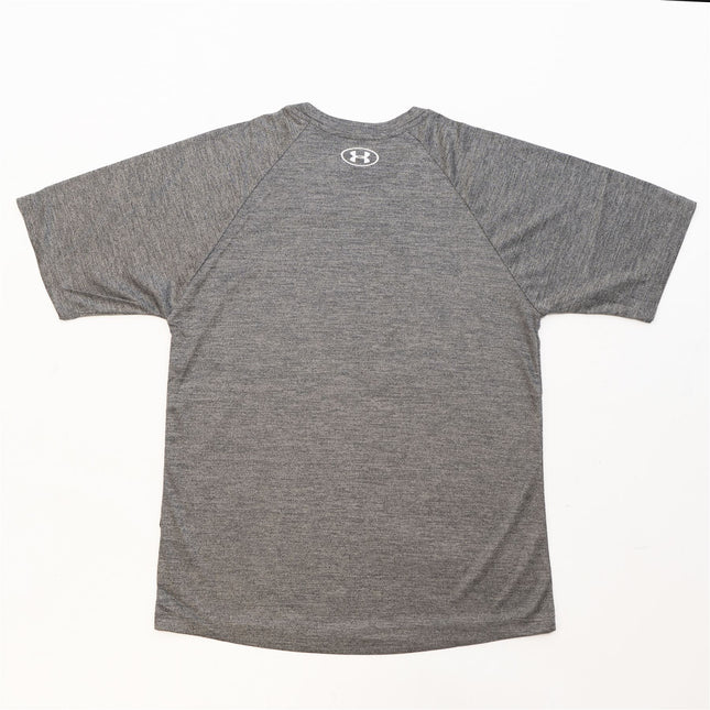 Under Armour Mens HeatGear Dark Grey Marl Crew Neck Short Sleeve Training Gym Tops