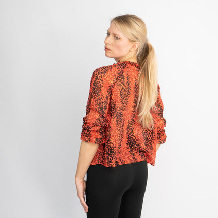 Women's Next Top Red Leopard Print - Quality Brands Outlet