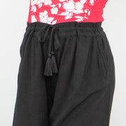 M&S Lightweight Black Elasticated Waist Summer Beach Shorts - Quality Brands Outlet