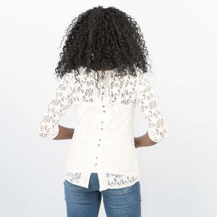 Callista 2-in-1 Star Laces with Cami 3/4 Sleeve Tops-Quality Brands Outlet-