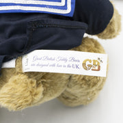 The Great British Teddy Bear Company Navy Military Collectable Soft Toy Gift - Quality Brands Outlet