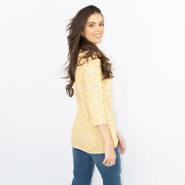 Seasalt Sowing Stamped Flower Honeysuckle Floral Summer Jersey Tops-Quality Brands Outlet-