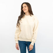 Carhartt Women Sweatshirts Ivory Long Sleeve Relaxed Fit Tops - Quality Brands Outlet - Christmas Sale - Black Friday Deals