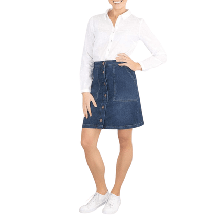 White Stuff Canterbury Denim Short Skirt-Quality Brands Outlet-