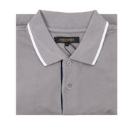 Austin Reed Men Cotton Light Grey Cotton Pique Polo Shirts Short Sleeve Casual Jersey Tops