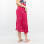 Next Dragonfly Pink Lightweight A Line Midi Skirt