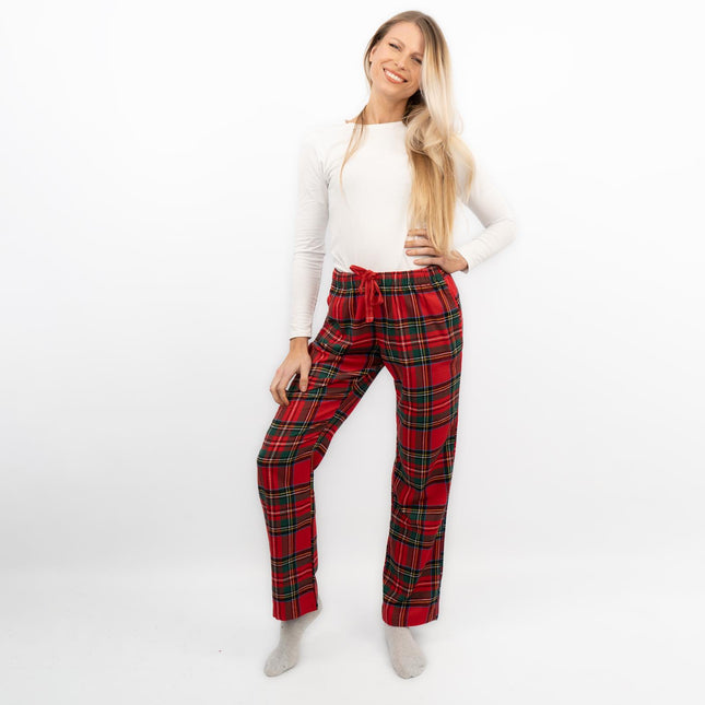 Old Navy Womens Red Plaid Tartan PJ Style Bottoms-Quality Brands Outlet-