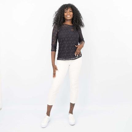 Callista 2-in-1 Star Laces with Cami 3/4 Sleeve Tops-Quality Brands Outlet-