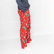 Old Navy Mens Christmas Tree Red Flannel Pyjama Bottoms