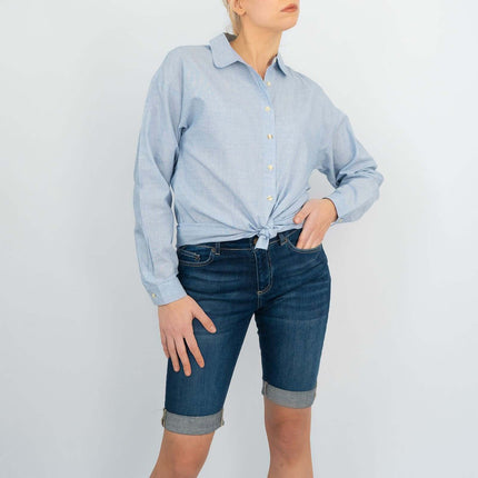 Next Longline Long Sleeve Loose Relaxed Fit Cotton Shirts-Quality Brands Outlet-