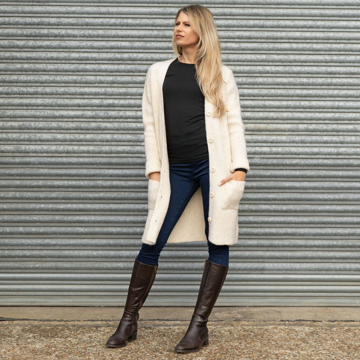 Wood Hill Longline Chunky Knit Cardigans in 8 Colours - Quality Brands Outlet