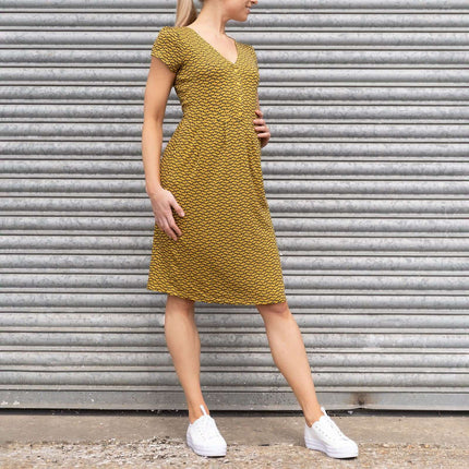 Boden Alberta Tuscan Sun Short Sleeve Jersey Dresses-Quality Brands Outlet-