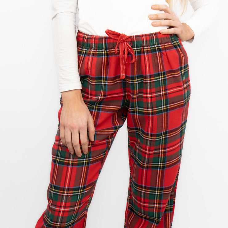 Old Navy Womens Red Plaid Tartan PJ Style Bottoms - Quality Brands Outlet