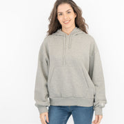 Carhartt Women's Hoodie Grey Casual Comfort Relaxed Fit Cotton Hooded Sweat Tops - Quality Brands Outlet - Black Friday Sale