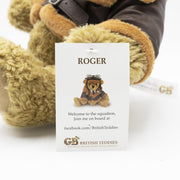 The Great British Teddy Bear Roger Bomber Pilot Bear Soft Plush Toys - Quality Brands Outlet