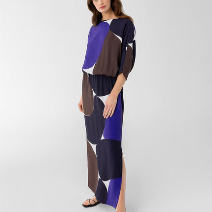 Jasper Conran Bronte Slash Neck Relaxed Fit Maxi Long Dresses - Quality Brands Outlet