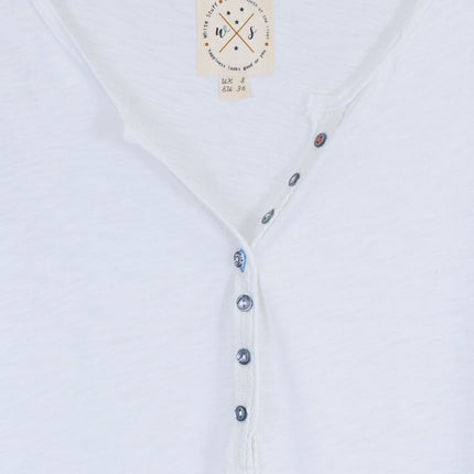 White Stuff Vest Sleeveless Button Up Cotton Jersey Cami Top-Quality Brands Outlet-