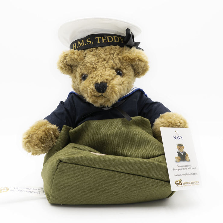 The Great British Teddy Bear Company Navy Military Collectable Soft Toy Gift - Quality Brands Outlet