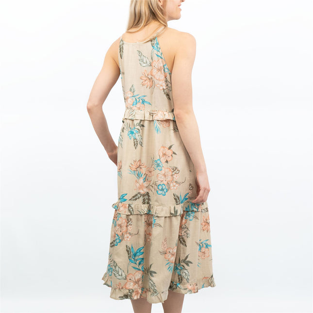 TU Womens Beige Tunic Dress-Quality Brands Outlet-