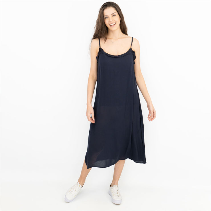 Next Navy Blue Spaghetti Strap Sundress Sleeveless Midi Dress