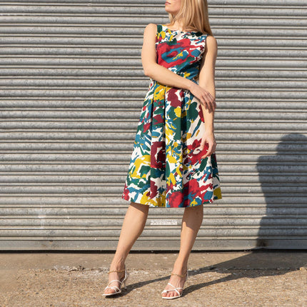 Seasalt Merthen Artists Impression Sleeveless Fit & Flare Midi Dresses-Quality Brands Outlet-
