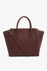 Jasper Conran Aubrey Winged Leather Grab Tote Bag - Quality Brands Outlet