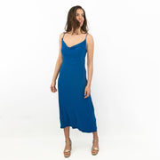 Coast Blue Cowl Neck Sleeveless Spaghetti Strap Midi Dresses - Quality Brands Outlet