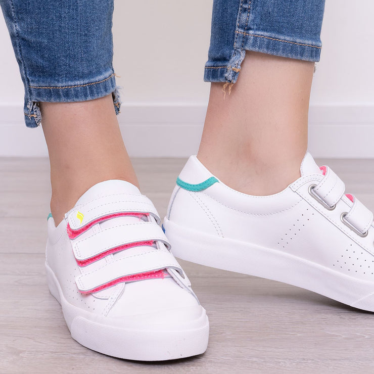 Velcro white hot sale sneakers womens