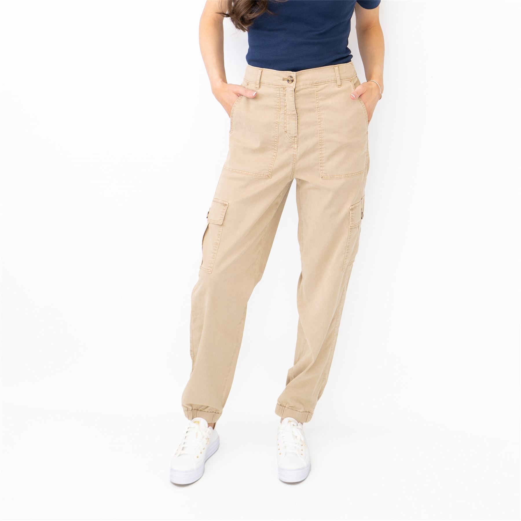 M&S Autograph Tan Beige Cargo Casual Trousers – Quality Brands Outlet