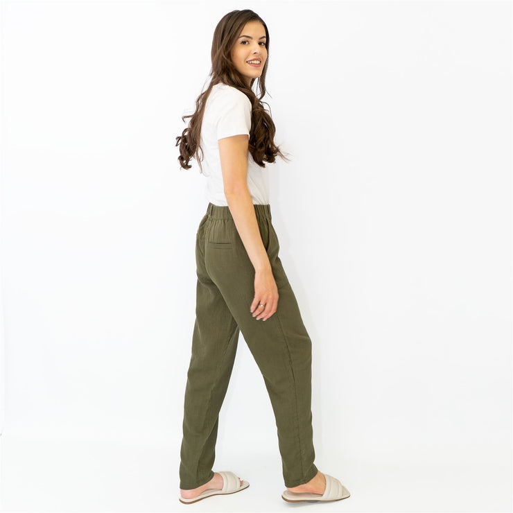 Buy Corduroy Tapered Ankle Grazer Trousers Online at Best Prices