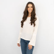 Next Lace Trim Long Sleeve Top with Scarf